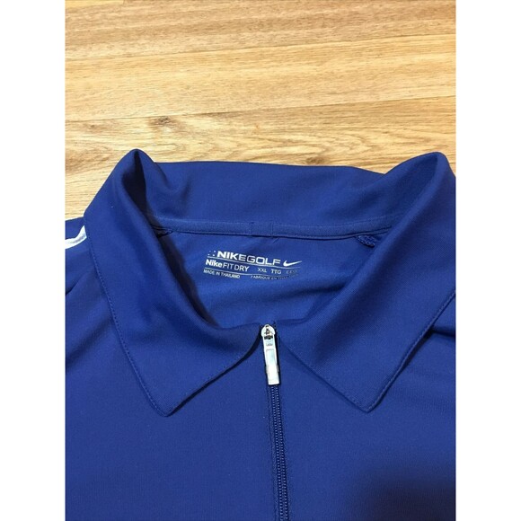 VTG Nike Dayton Flyers Shirt Sz 2XL XXL 1/4 Zip Nylon Polo Pullover NCAA Fit Dry - Picture 5 of 12